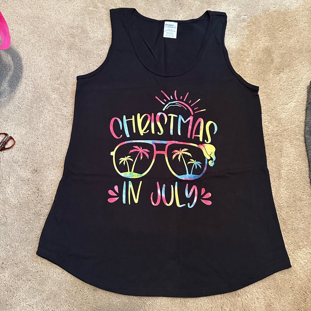 Black Christmas in July Tank Top